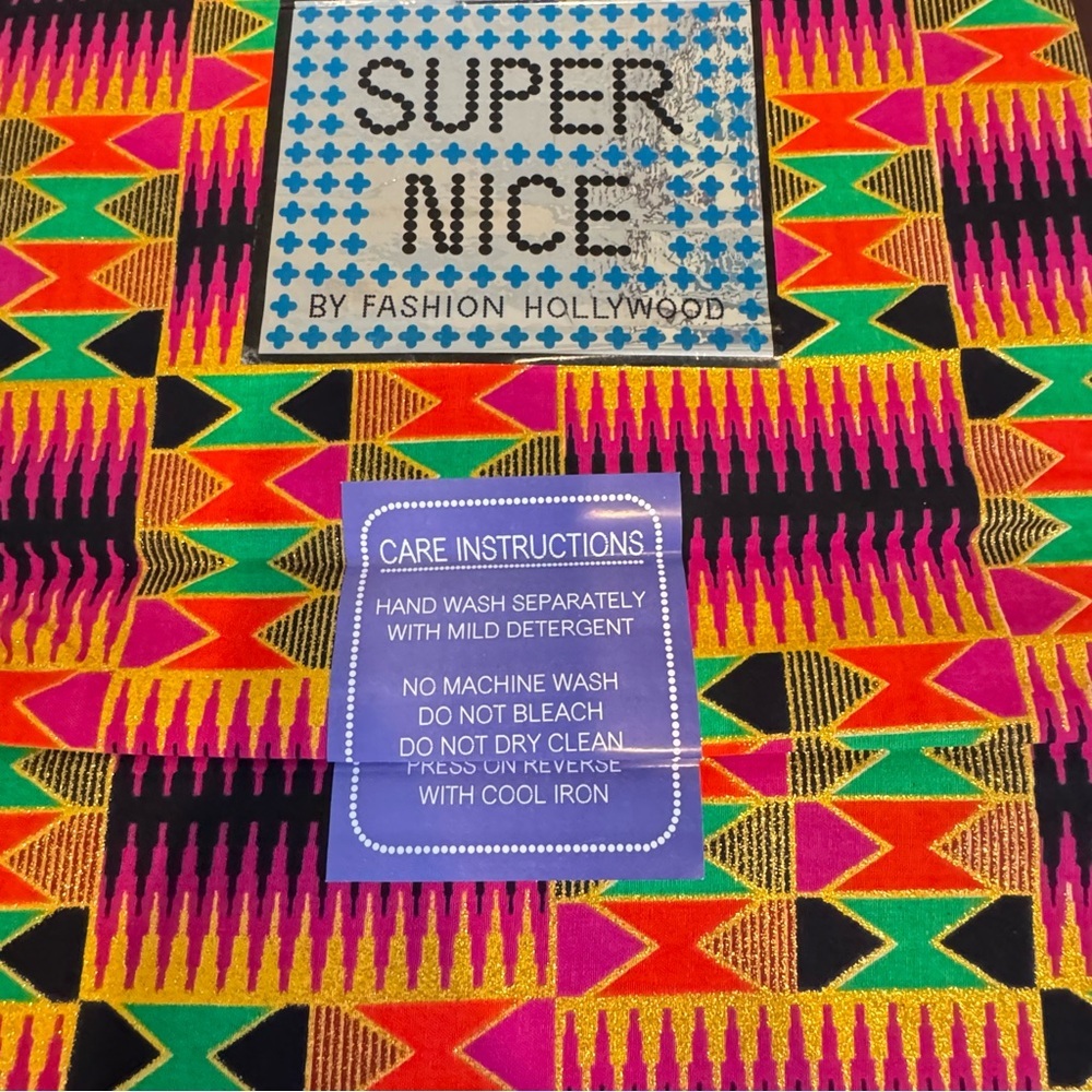 Super nice by fashion Hollywood African wax fabric Ankara colorful 6 yards